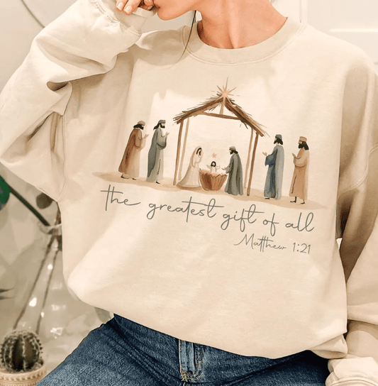The Greatest GIft of All - Ivory - Sunfire Tees