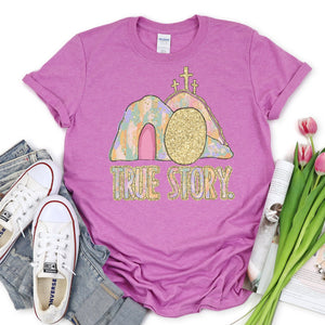 True Story - heather radiant orchid - Sunfire Tees