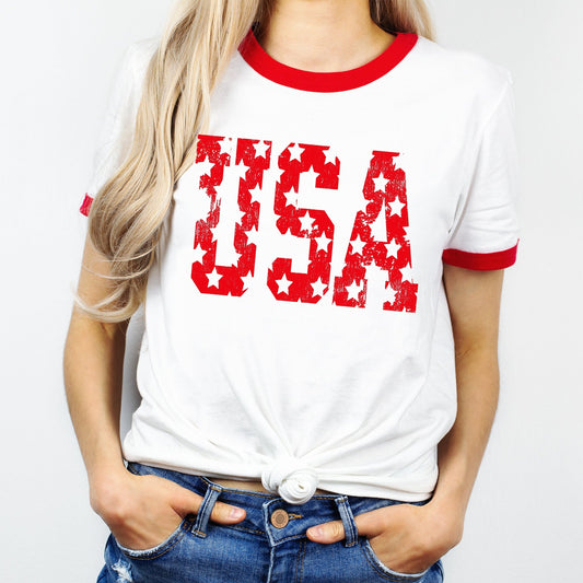 USA with Stars - Sunfire Tees