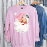 Vintage Santa on Pink - Sunfire Tees