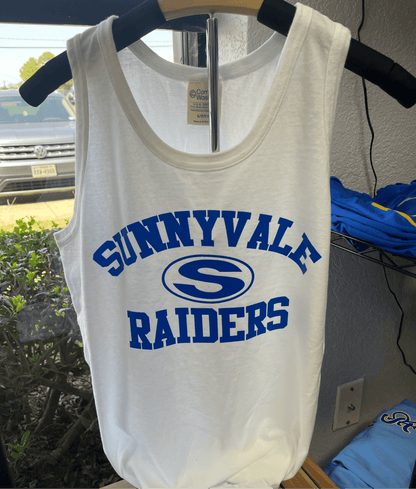 White Sunnyvale Raiders Tank - Sunfire Tees