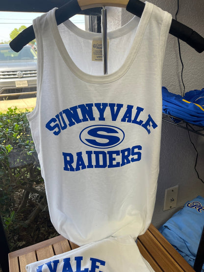 White Sunnyvale Raiders Tank - Sunfire Tees
