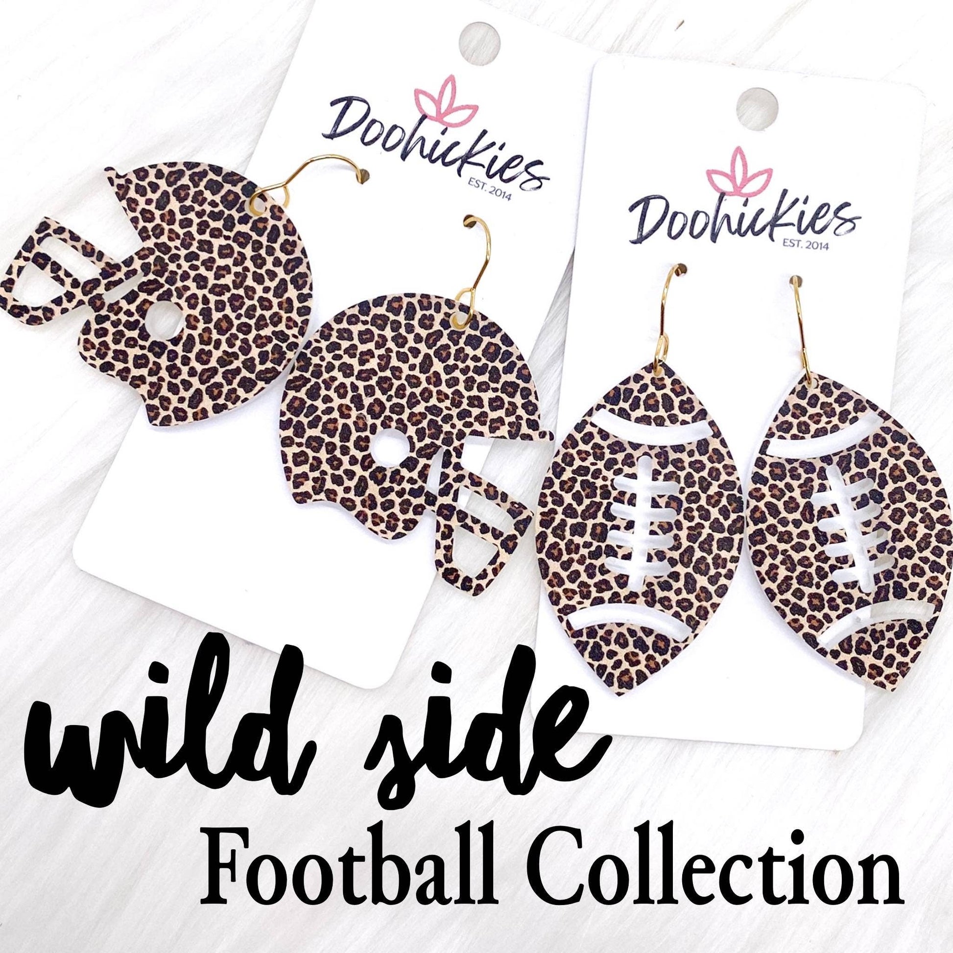 Wild Side Football Collection - Sports Earrings - Sunfire Tees