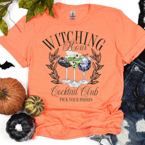 Witching Hour Cocktail Club - heather orange - Sunfire Tees