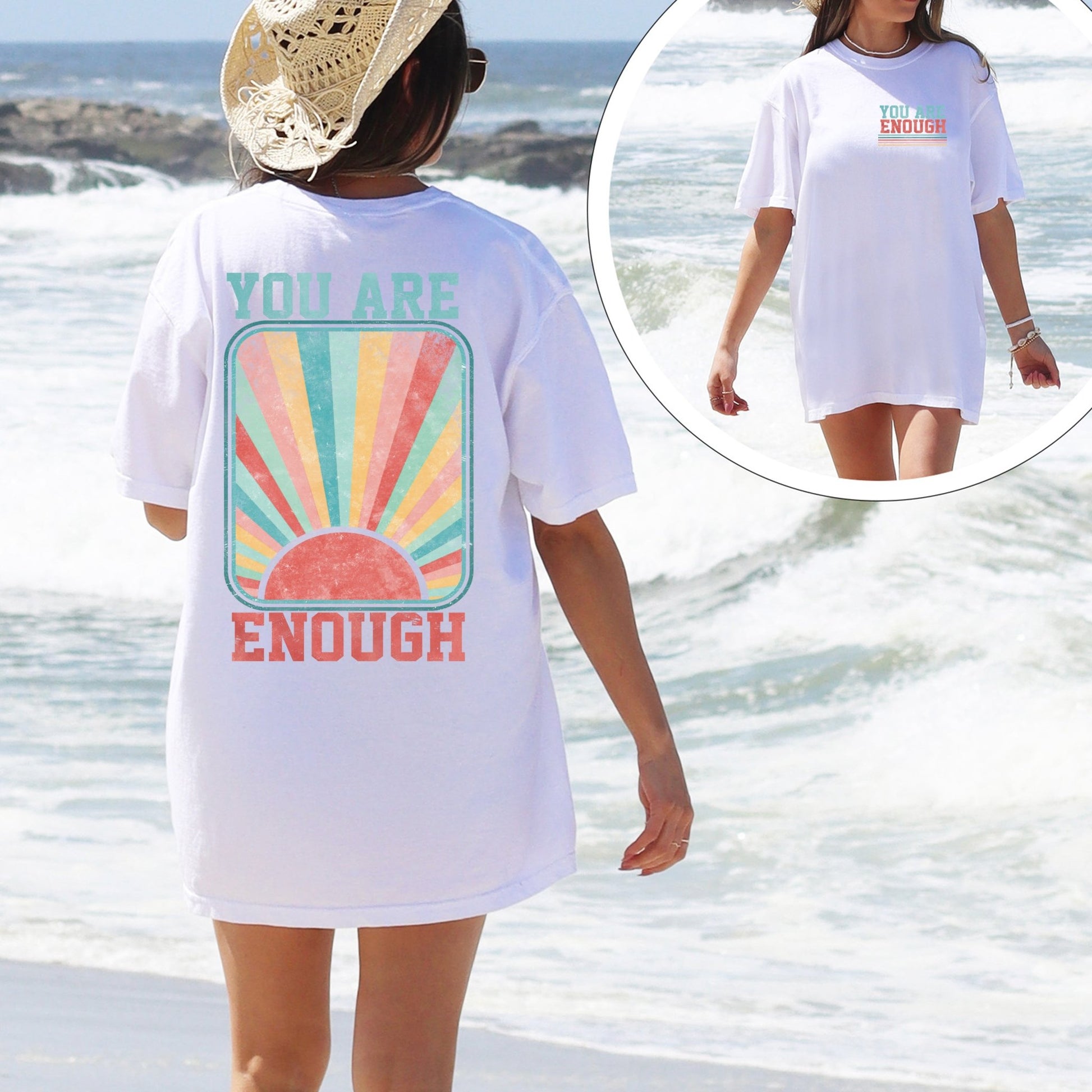 You are Enough - CC White - Sunfire Tees