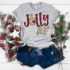 Jolly AF  - athletic heather gray