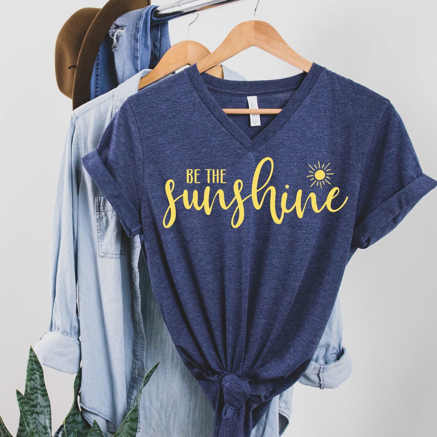 Be the Sunshine - Heather Navy - Sunfire Tees