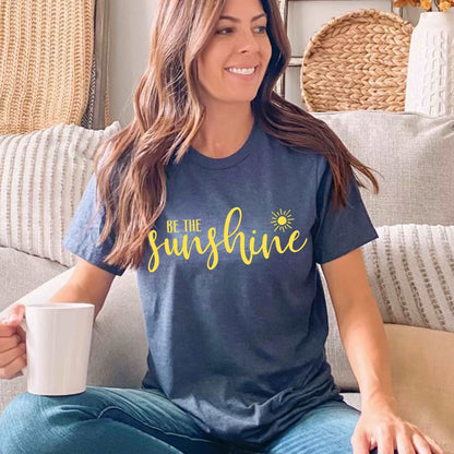 Be the Sunshine - Heather Navy - Sunfire Tees