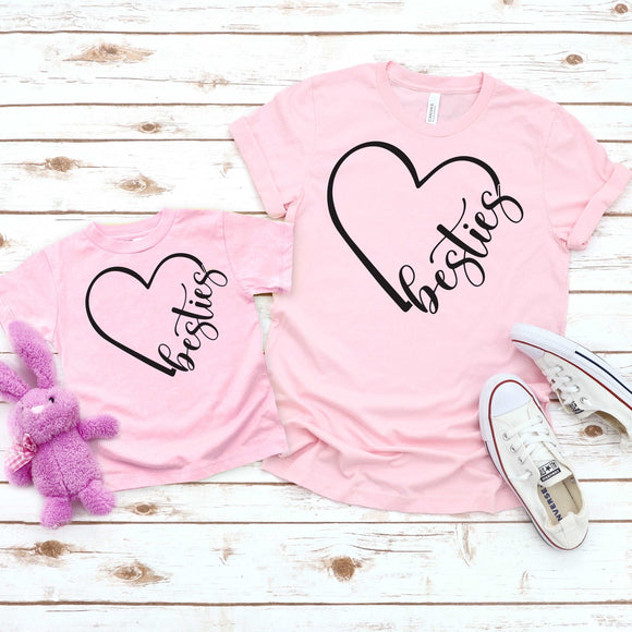 Besties Set of 2 - Pink - Sunfire Tees