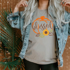 Blessed Pumpkin - Heather Stone - Sunfire Tees