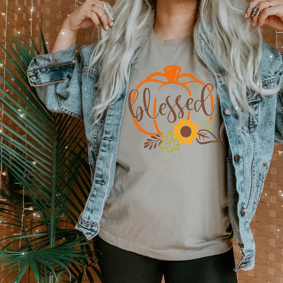 Blessed Pumpkin - Heather Stone - Sunfire Tees