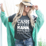 Cash, Hank, Willie & Merle Shirt - Sunfire Tees