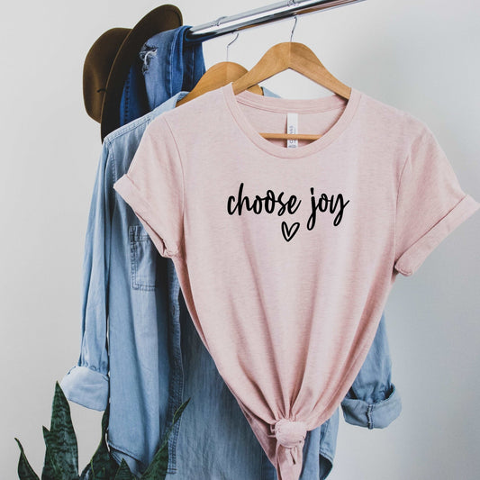 Choose Joy - heather peach - Sunfire Tees