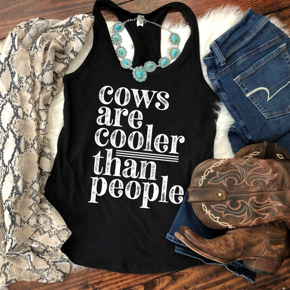 Cows are Cooler than People - Black - Sunfire Tees