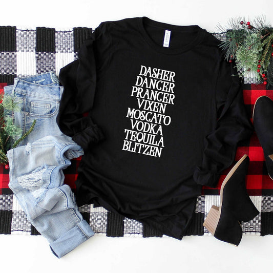 Dasher, Dancer & Friends - Black - Sunfire Tees