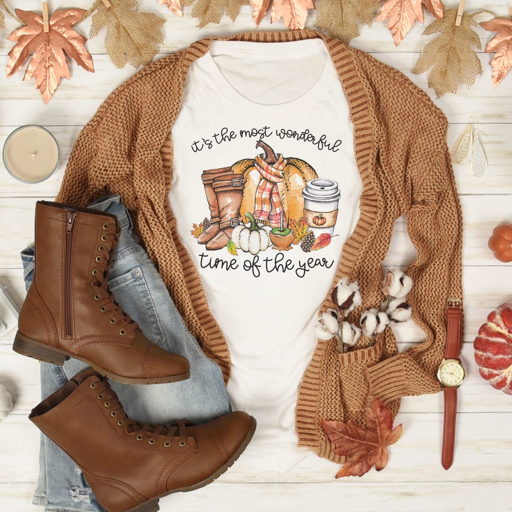 Fall Wonderful Time of the Year - Vintage White RTS - Sunfire Tees