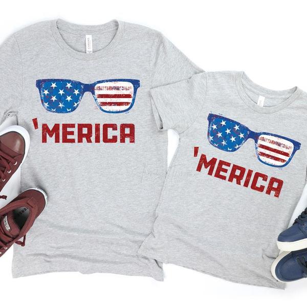 Flag Sunglasses Shirt - Sunfire Tees