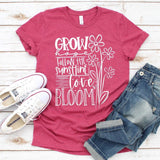 Grow Hope Bloom - Heather Raspberry - Sunfire Tees