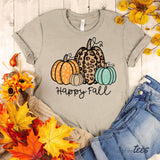 Happy Fall Pumpkin Shirt - Heather Stone