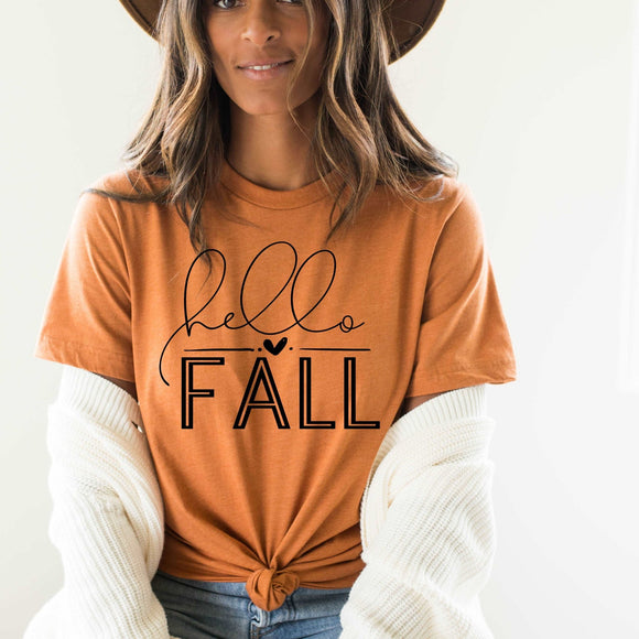 Hello Fall - Heather Autumn - Sunfire Tees