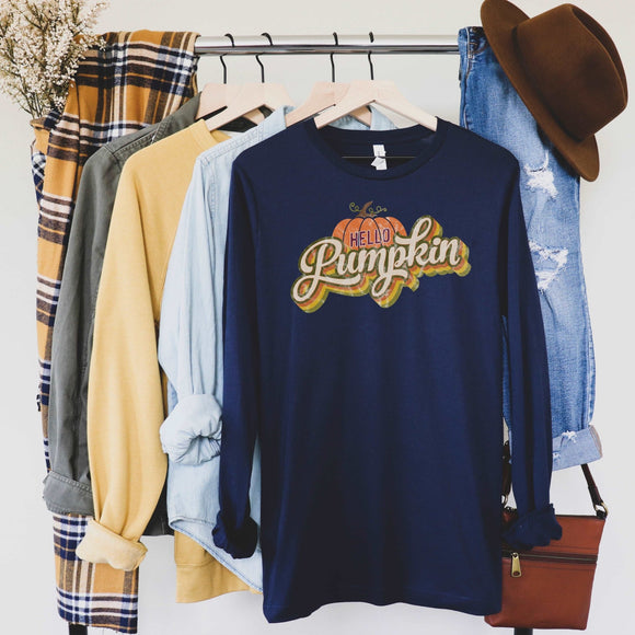 Hello Pumpkin - Navy - Sunfire Tees