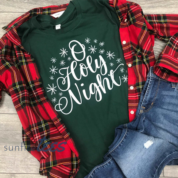 O’ Holy Night Shirt - Forest Green