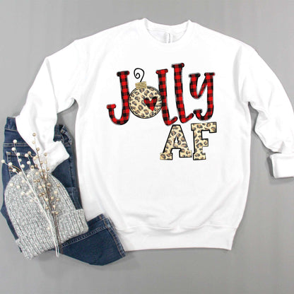 Jolly AF - White - Sunfire Tees