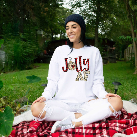 Jolly AF - White - Sunfire Tees