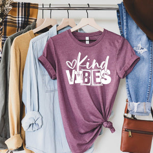 Kind Vibes - Heather Maroon - Sunfire Tees