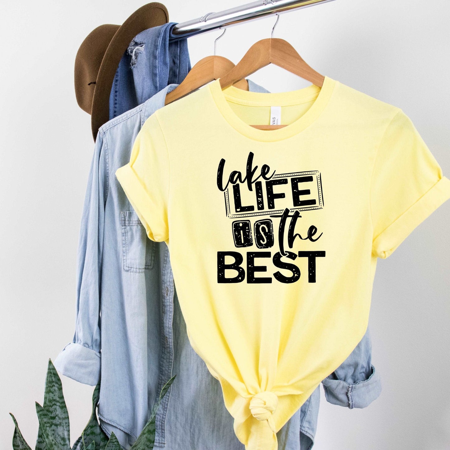 Lake Life is the Best - Heather Yellow - Sunfire Tees