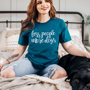 Less People More Dogs - Maroon