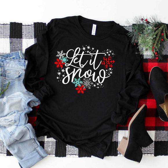 Let it Snow - Black - Sunfire Tees