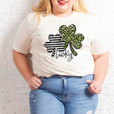 Lucky Double Shamrock - Natural - Sunfire Tees