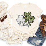 Lucky Double Shamrock - Natural - Sunfire Tees