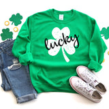 Lucky Shamrock - heather kelly green - Sunfire Tees