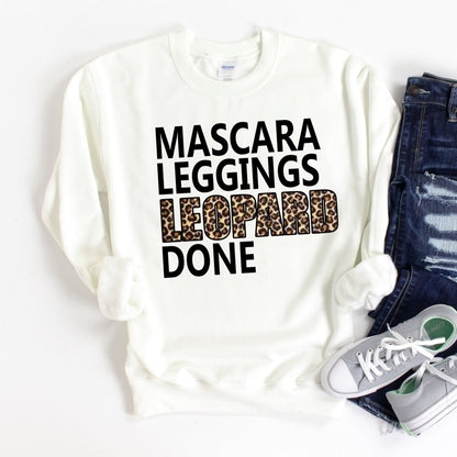 Mascara Leggings Leopard Done Shirt - Sunfire Tees