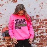 Mascara Leggings Leopard Done Sweatshirt - Bright Pink