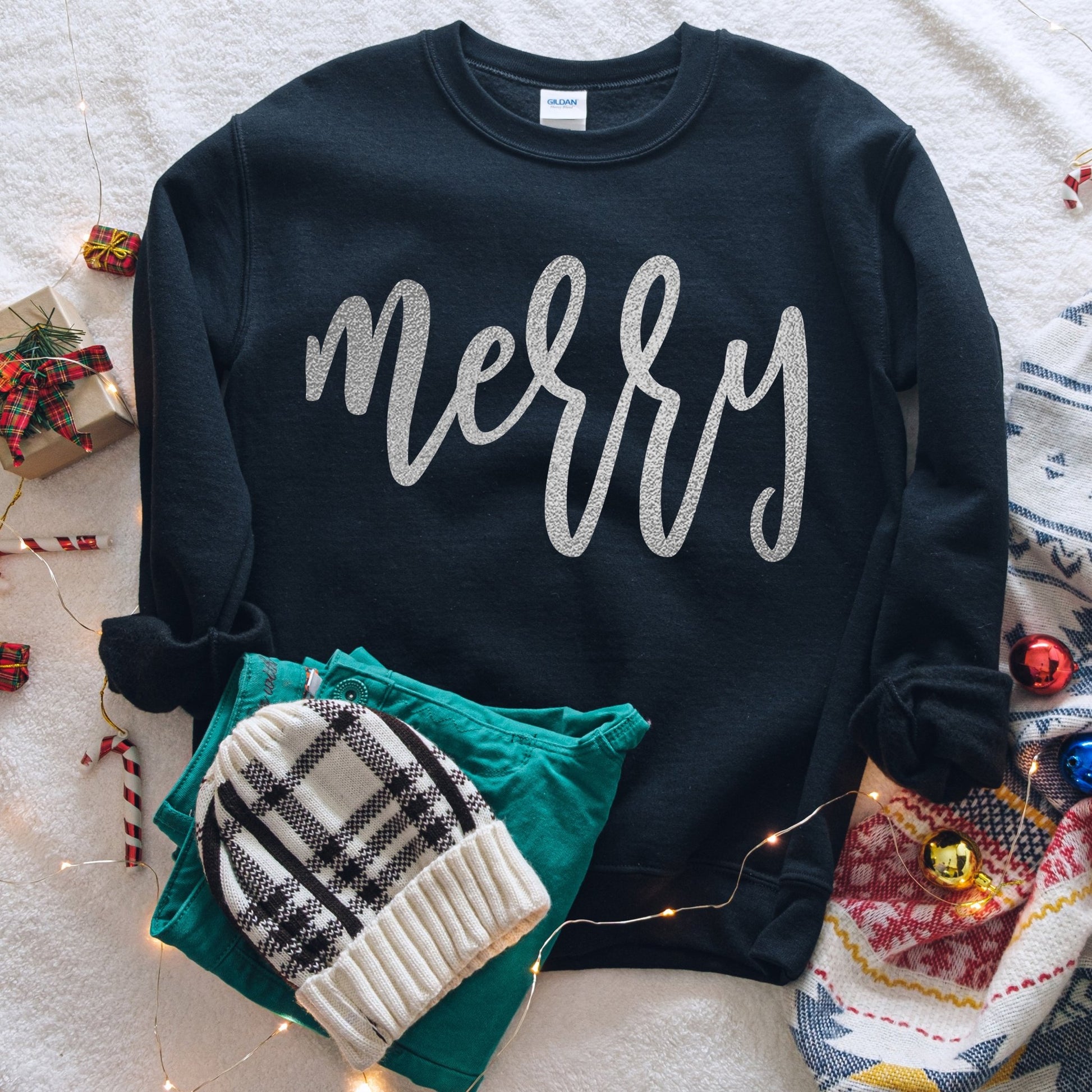 Metallic Silver Merry - Sunfire Tees