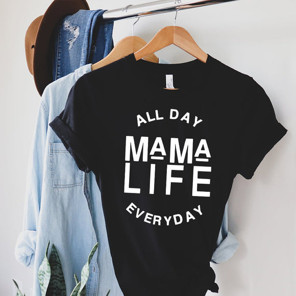 Mom Life All Day Shirt - Sunfire Tees