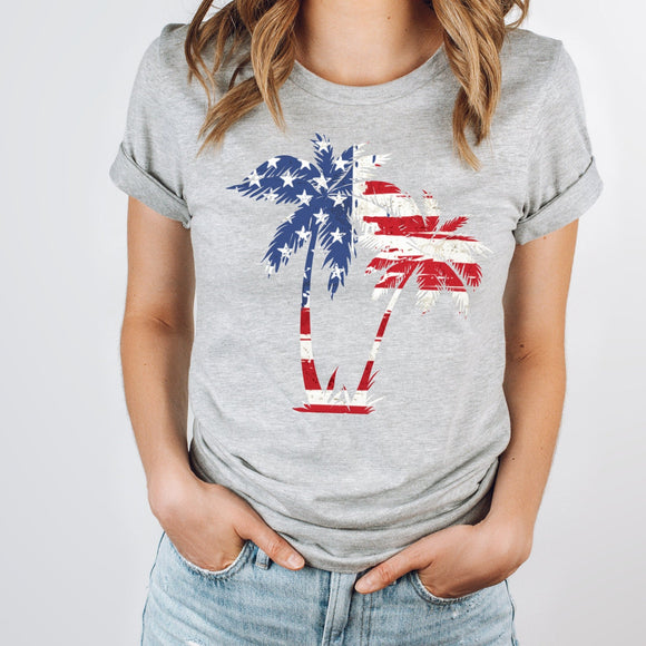 Patriotic Palm Trees - Sunfire Tees