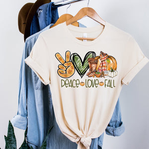 Peace Love Fall - natural - Sunfire Tees