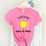 Sunshine Makes Me Happy - Sunfire Tees