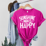 Sunshine Makes Me Happy Shirt RTS