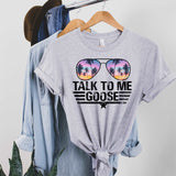 Talk to Me Goose Shirt - athletic heather
