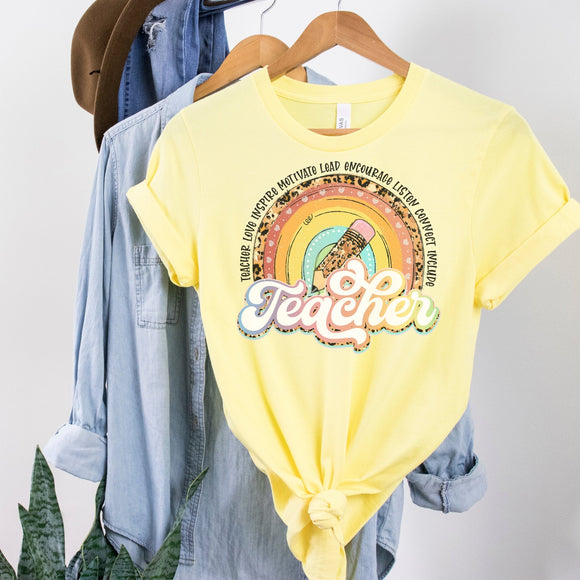 Teacher Rainbow - Sunfire Tees