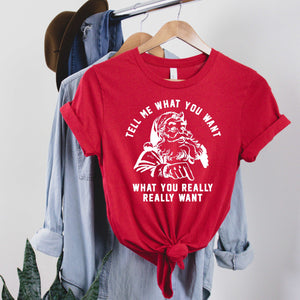 Tell Me What You Want Santa - Red
