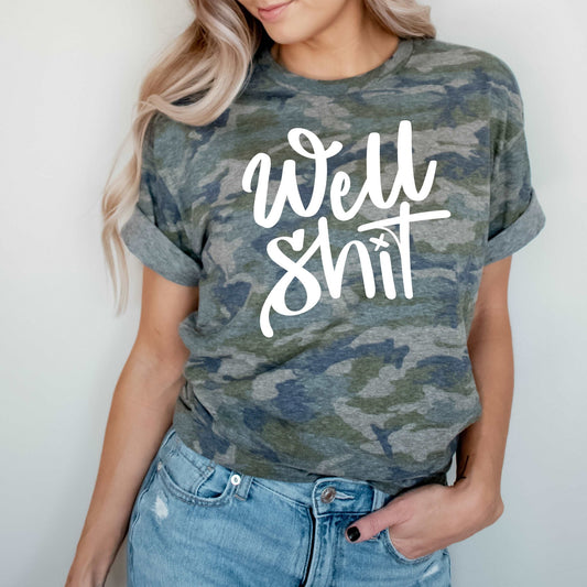 Well Sh*t - Vintage Camo - Sunfire Tees