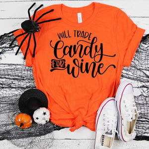 Will Trade Candy For Wine - Orange - Sunfire Tees