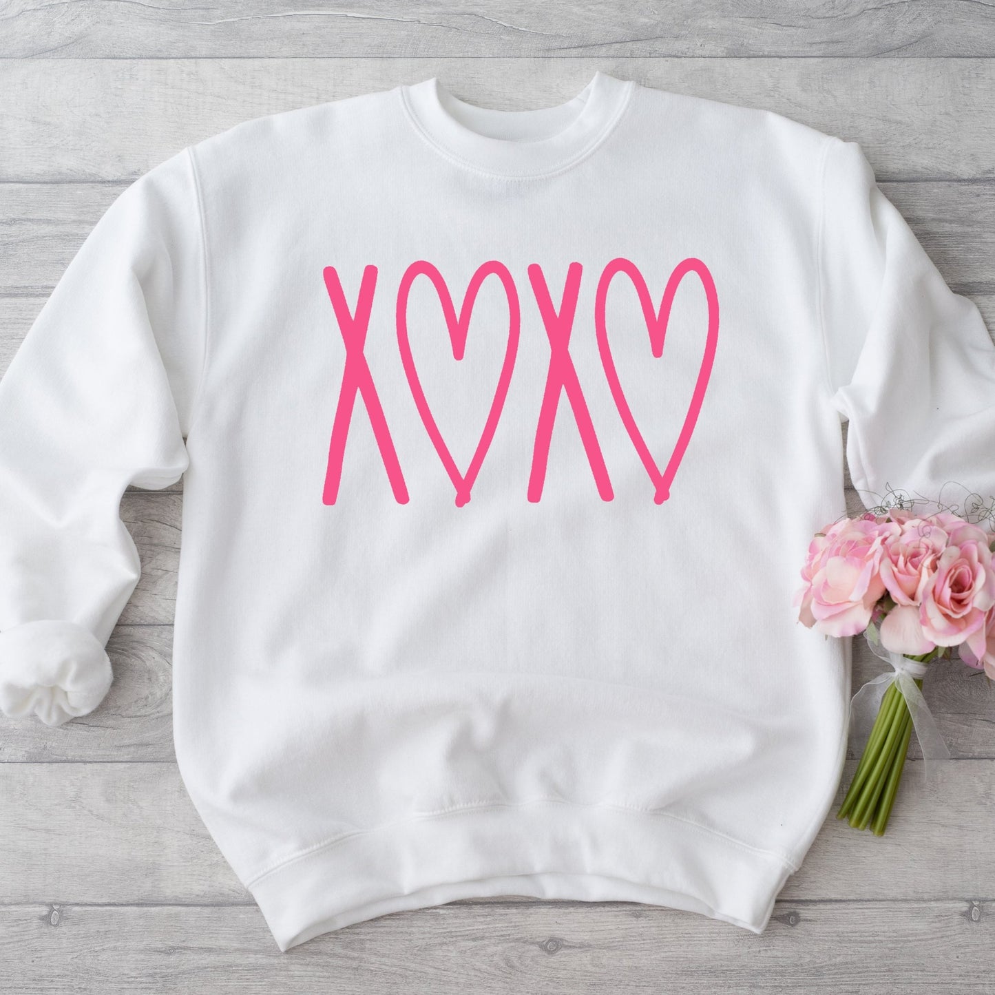 XOXO Puff Print - Comfort Colors - Sunfire Tees